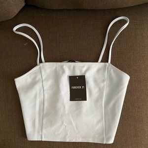 Forever 21 blue crop top